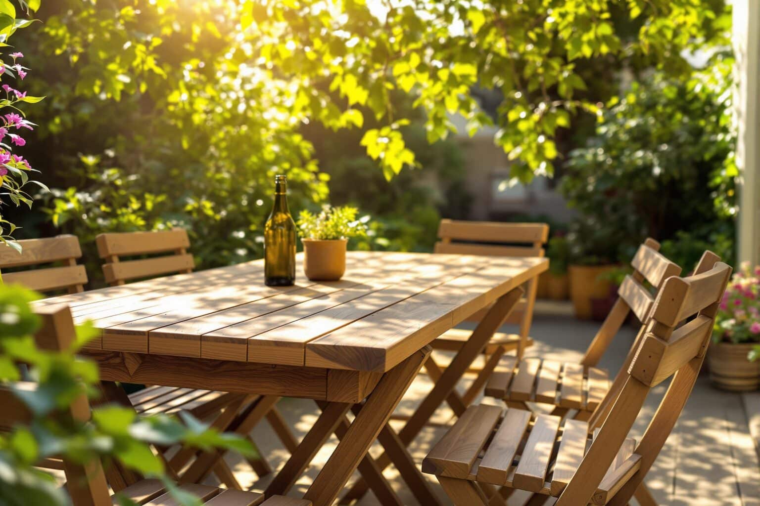Le secret d’un mobilier de jardin impeccable : l’huile de lin de votre cuisine !
